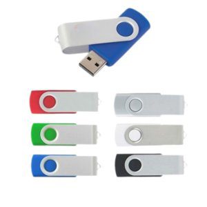 Metal Swivel Color Coated USB Flash Drive